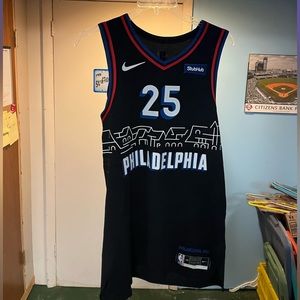 Large black Nike Ben Simmons 76er’s Jersey